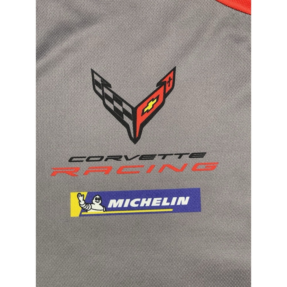 Men's Corvette Racing Chevrolet Shirt Jersey Size 3X Short Sleeve Graphic Shirt - Picture 2 of 13